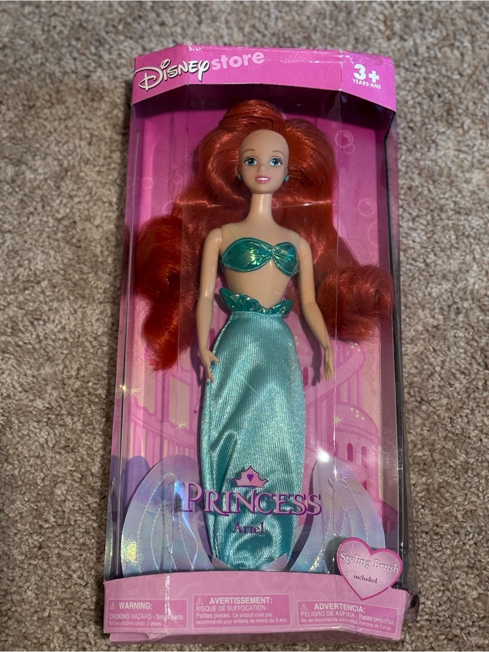Vintage 2001 Princess Ariel Doll - Disney Store; Princess Collection! - Picture 1 of 4